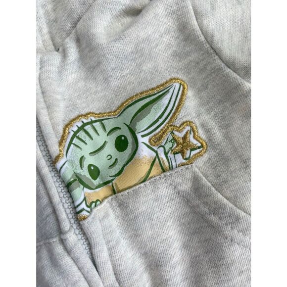 STAR WARS Infant 0-6 Mos Baby Yoda Grogu The Mandalorian Bundle Jacket/Pants & T - Picture 7 of 10